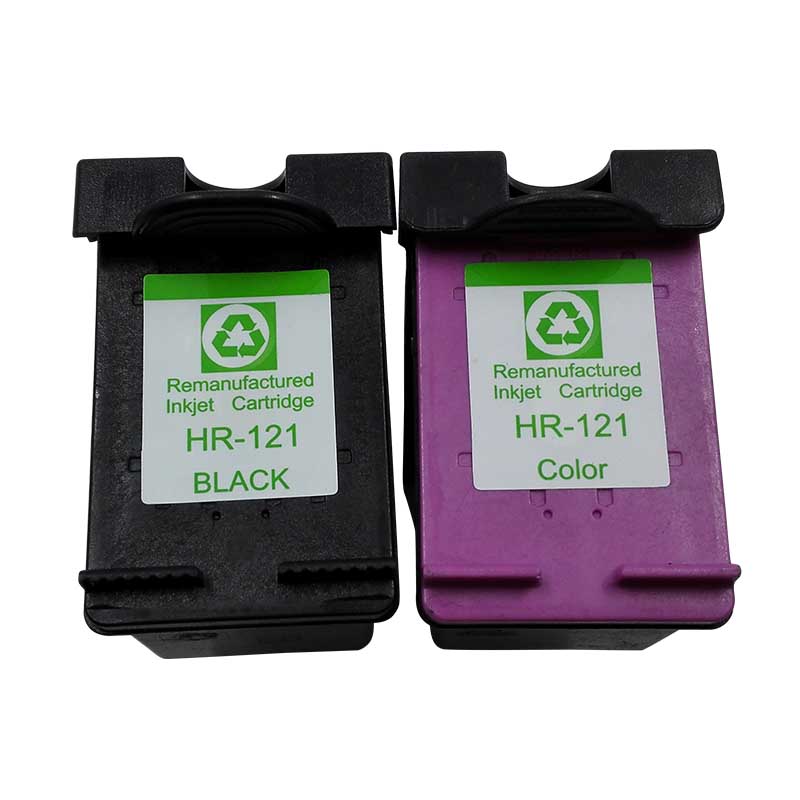 Remanufactured ink cartridge for HP 121 BK/C
